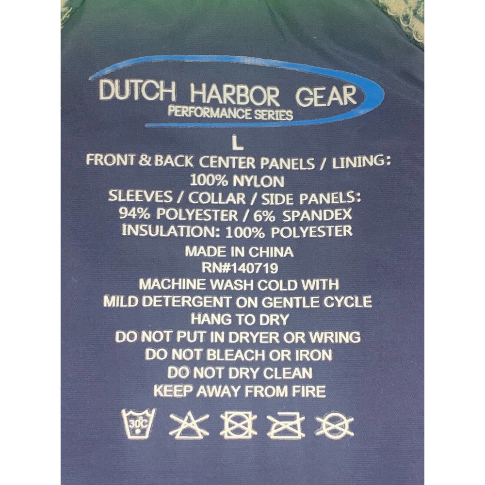 Dutch Harbor Gear Lightweight Zipper Jacket Navy Size Large - Picture 7 of 10